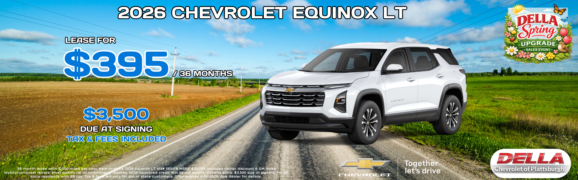 2026 Chevy Equinox for sale in Plattsburgh