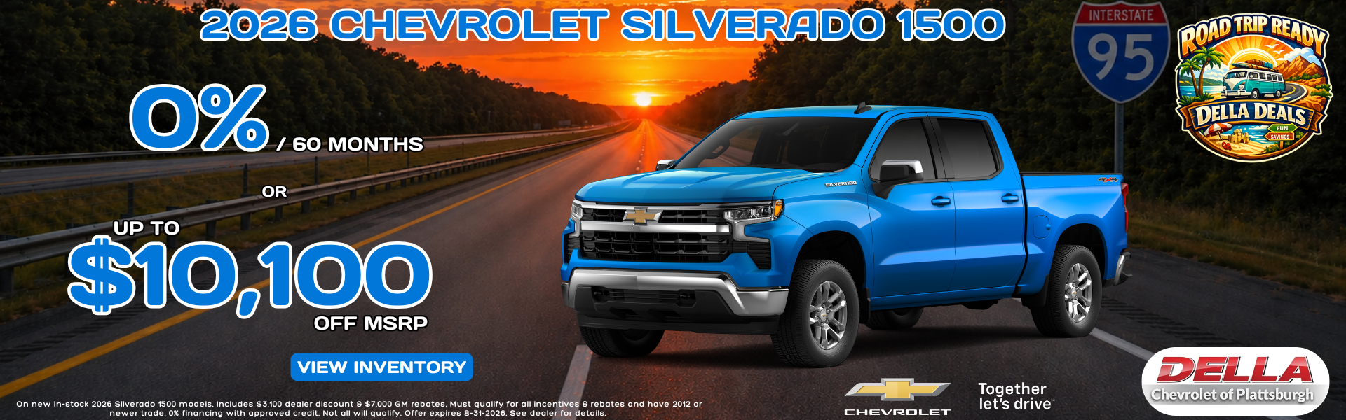 2026 Chevrolet Silverado 0% Financing Rate