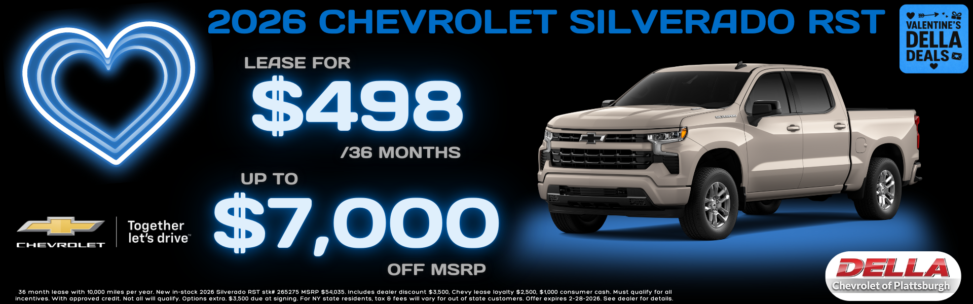 2026 Chevy Silverado for sale in Plattsburgh