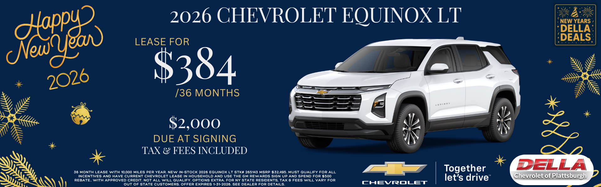 2026 Chevy Equinox for sale in Plattsburgh