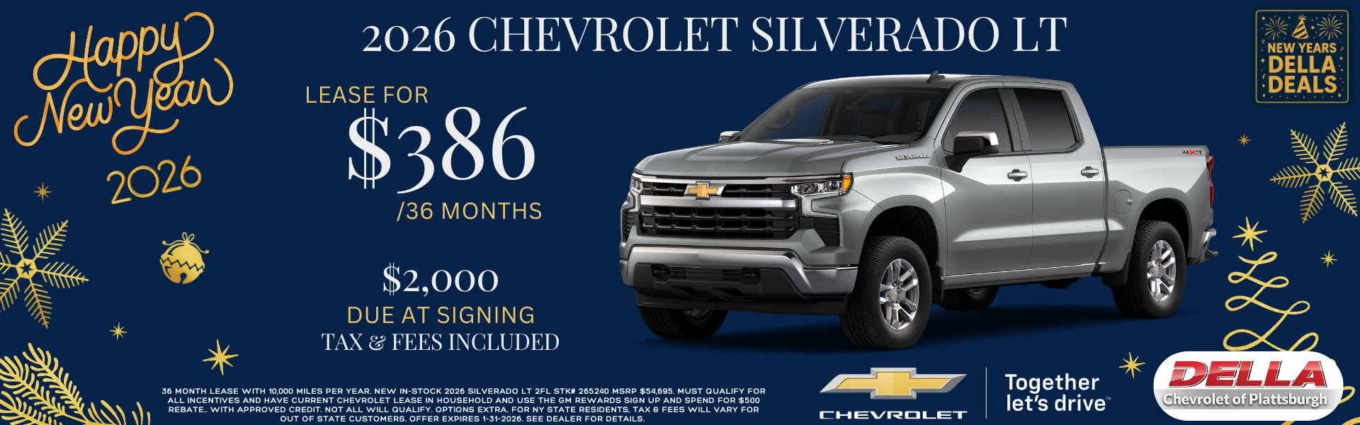 2026 Chevrolet Silverado for sale in Plattsburgh