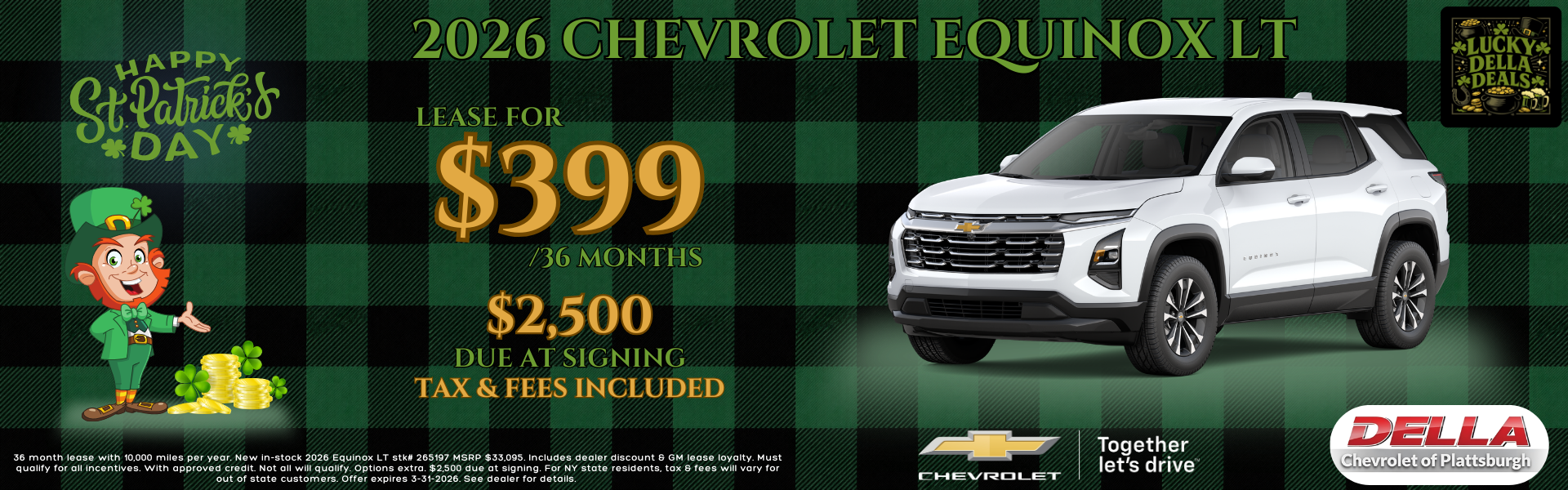 2026 Chevy Equinox for sale in Plattsburgh