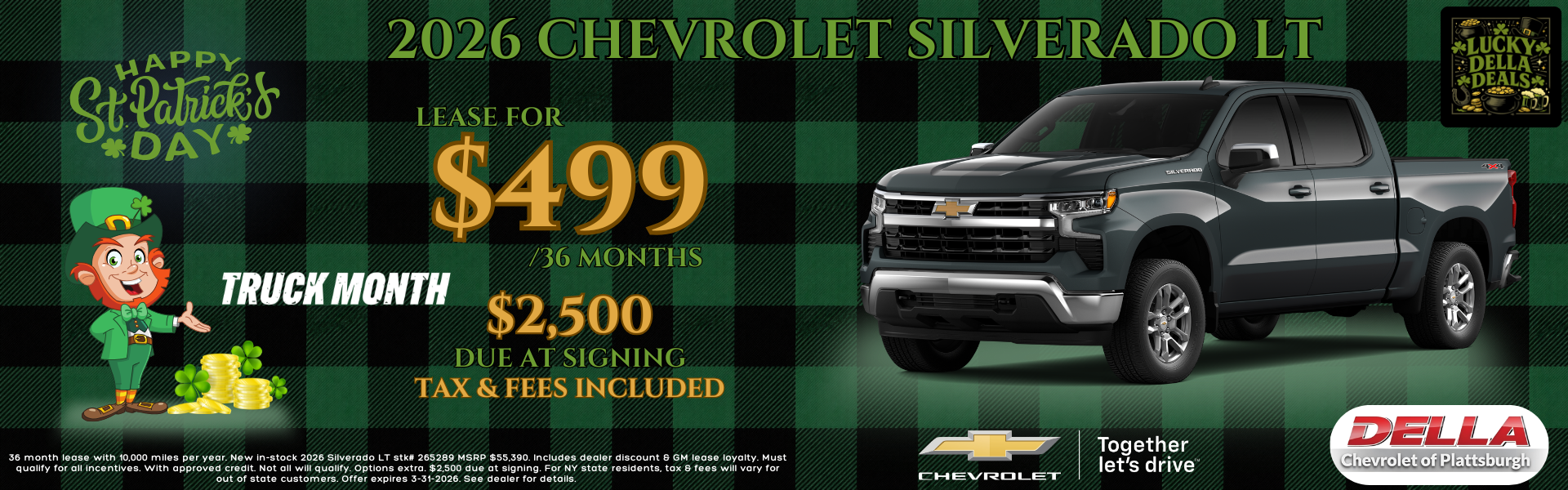 2026 Chevy Silverado for sale in Plattsburgh