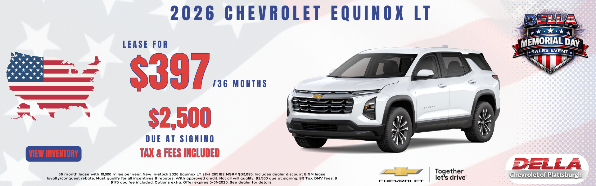 2026 Chevy Equinox for sale in Plattsburgh