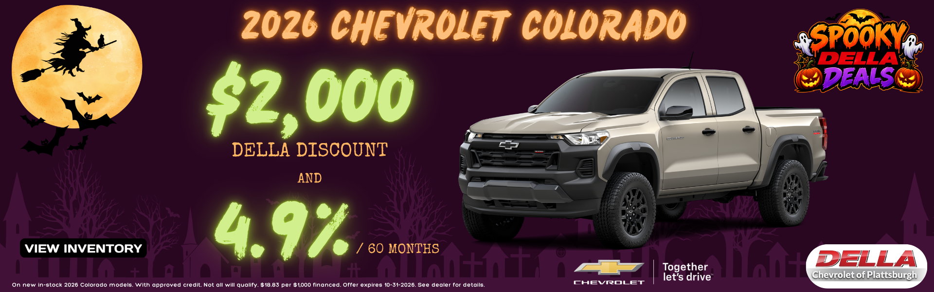 2026 Chevrolet Colorado for sale in Plattsburgh