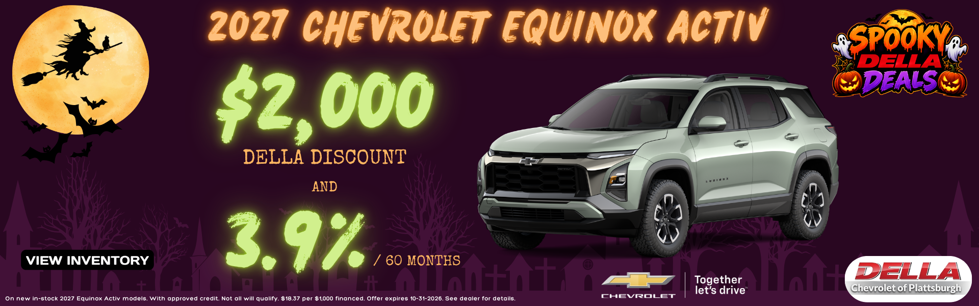 2026 Chevrolet Equinox for sale in Plattsburgh