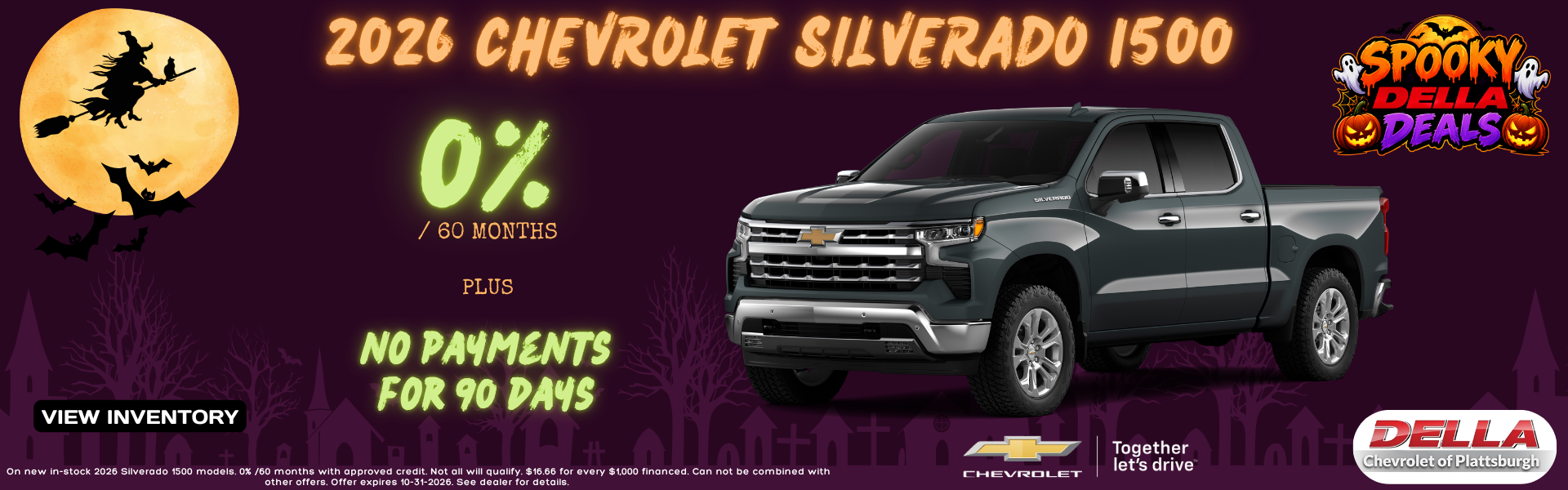 2026 Chevrolet Silverado 0% Financing Rate