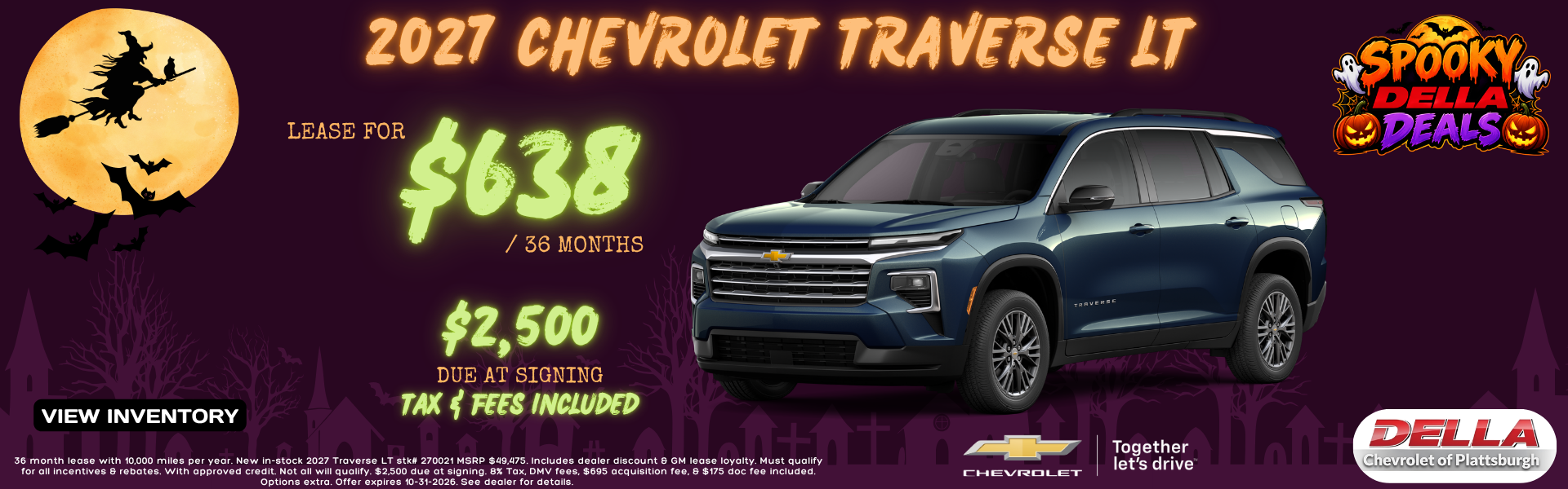 2026 Chevrolet Traverse for sale in Plattsburgh NY