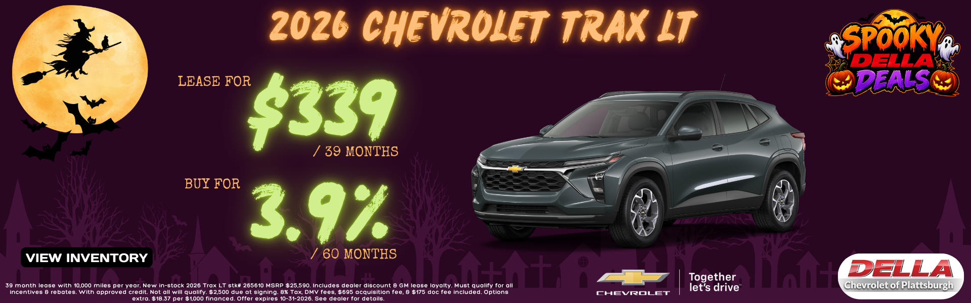 2026 Chevy Trax For Sale at DELLA Chevrolet