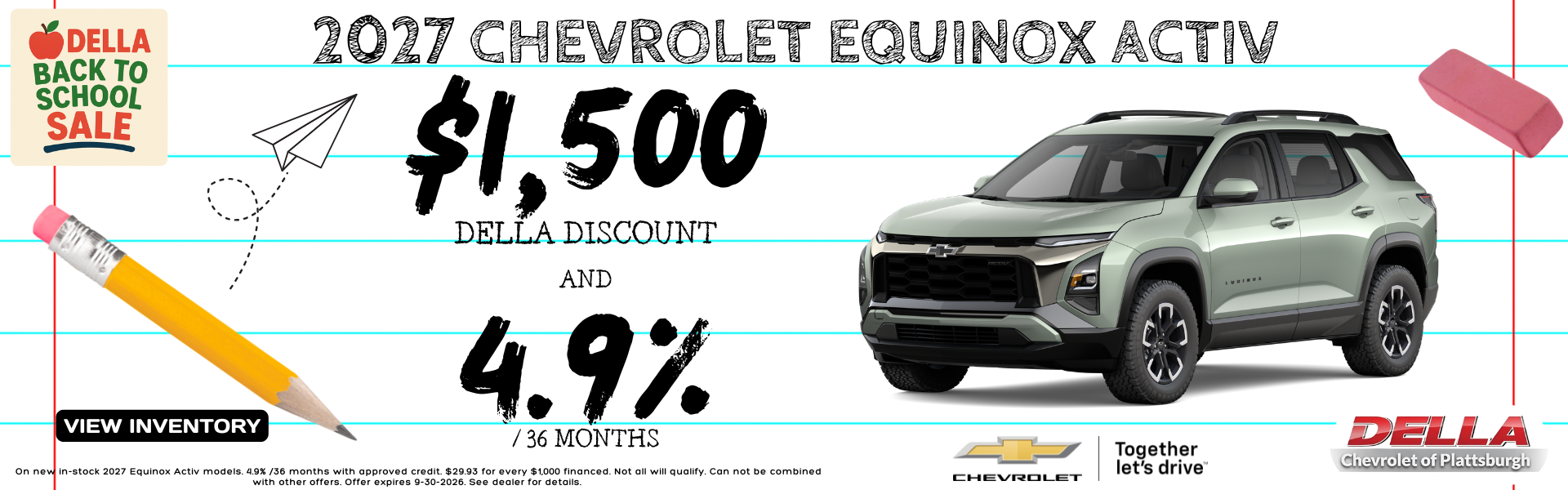 2026 Chevrolet Equinox for sale in Plattsburgh
